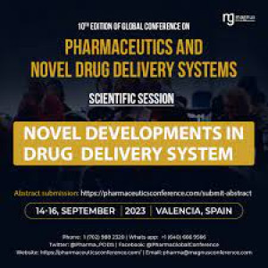 10th Edition of Global Conference on Pharmaceutics and Novel Drug Delivery Systems (PDDS 2023)