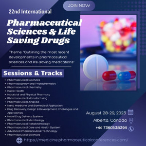 22nd International Pharmaceutical Sciences & Life Saving Drugs