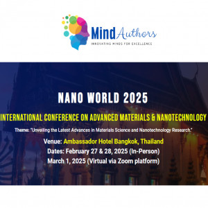 International conference on Advanced Materials & Nanotechnology (Nano World 2025)