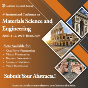 9th International Conference on Materials Science and Engineering