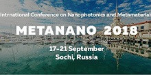 International Conference on Metamaterials and Nanophotonics (METANANO 2018)
