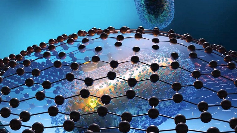 Nanoparticle Ligands Captured in Graphene