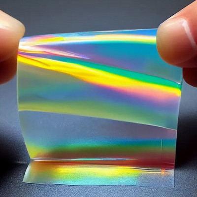 Gorgeous Rainbow-colored, Stretchy Film for Distinguishing Sugars