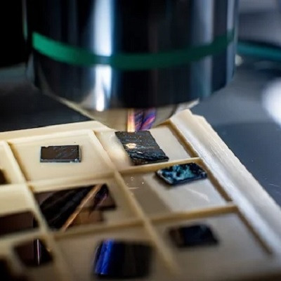 Stressed Crystal Creates Nanoscale Patterns on Chip Materials at Room Temperature