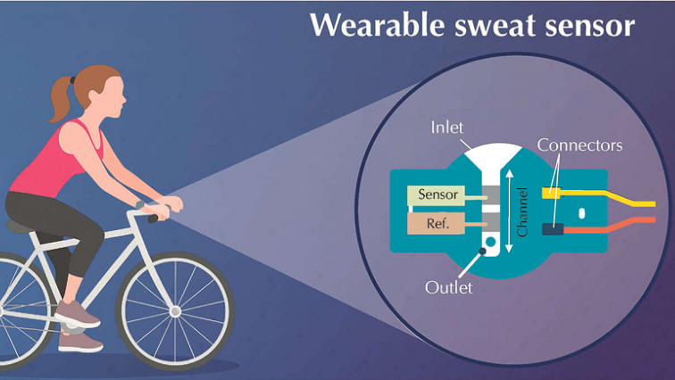 Bio-inspired, Self-cleaning Sweat Sensors for Comfortable Wearable Health Monitoring