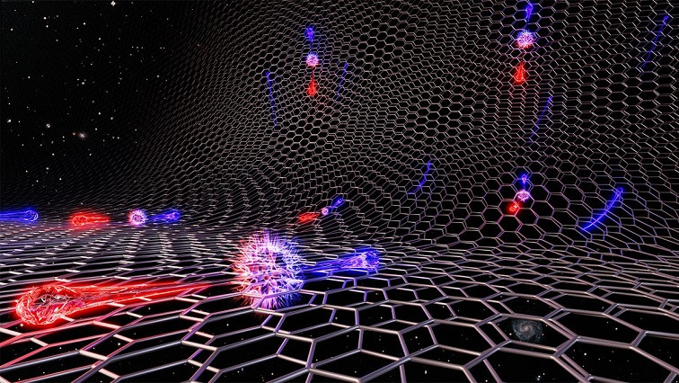 Cosmic Physics Mimicked on Table-Top As Graphene Enables Schwinger Effect