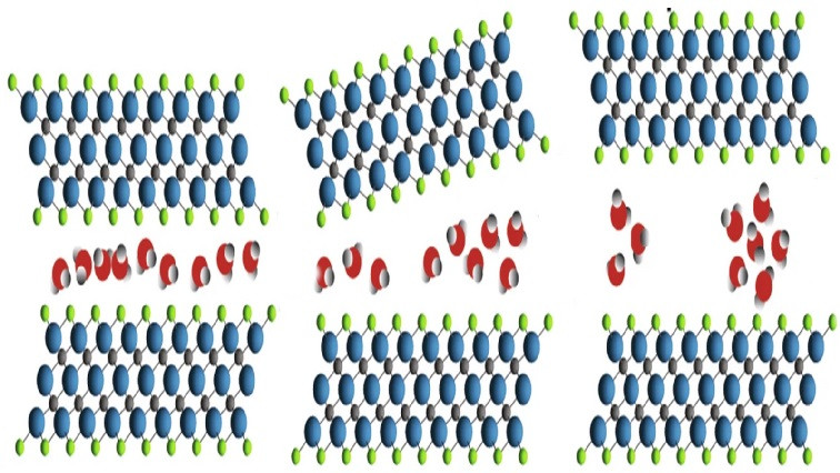MXene as a Frame for 2D Water Films Shows New Properties
