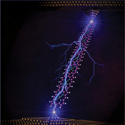 Ballistic Transport in Long Molecular Wires: Porphyrin Nanoribbons