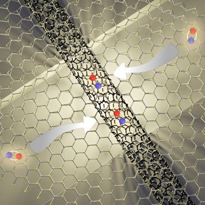 A 2D ‘Antenna’ Boosts Light Emission from Carbon Nanotubes