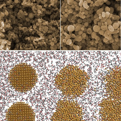 Cheap and Efficient Ethanol Catalyst from Laser-melted Nanoparticles