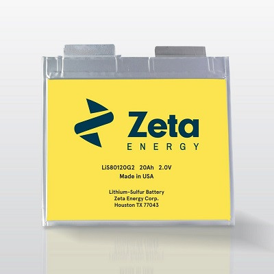 Zeta Energy Demonstrates Industry-leading Progress in Lithium-Sulfur Batteries