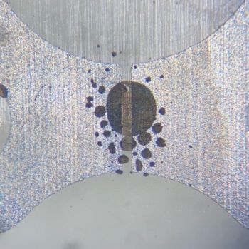 Graphene-wrapped emulsion droplets deposited onto electrodes