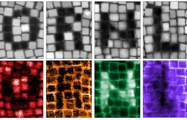 ORNL scientists used an electron beam for precision machining of nanoscale materials. Cubes were milled to change their shape and could also be removed from an array