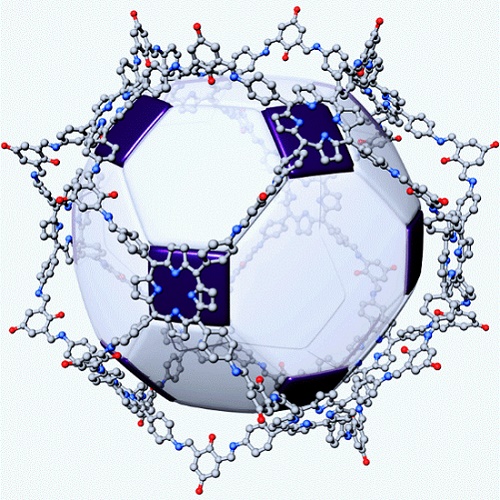 3D structure of porphyrin-based gigantic organic cages composed of multi-porphyrin units