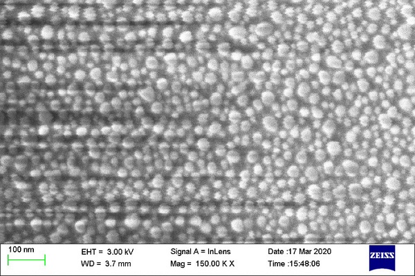 Formation of silver nanoparticles in an ion-exchanged glass