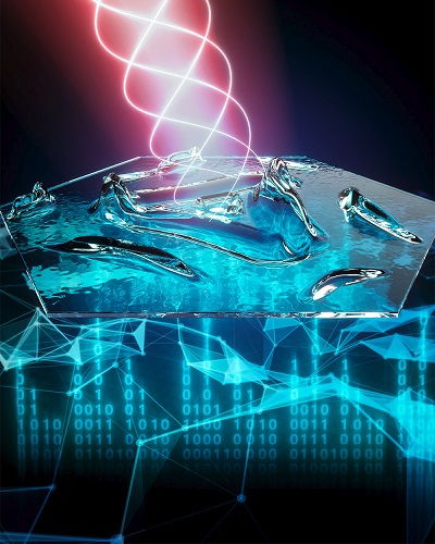 the intelligent sensing process of two-dimensional materials called moiré metamaterials