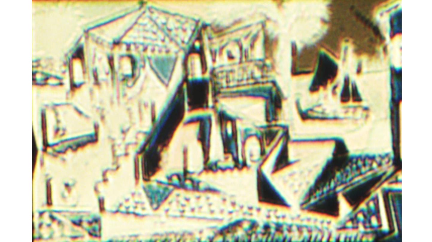 Optical image of a nano-printing of Picasso's "Mediterranean Landscape” (reproduced with permission