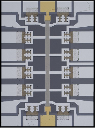 Close-up: the heterostructure device being constructed and studied at UNSW