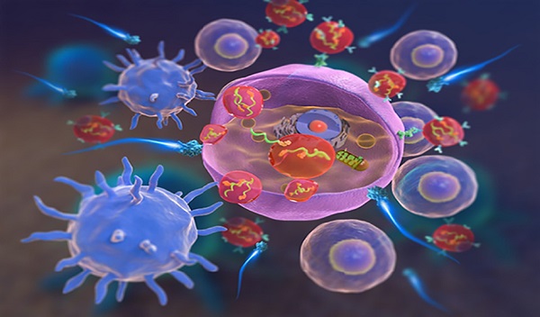 Extracellular vesicles deliver RIG-I agonists to fire up cancer cells and trigger immune attack