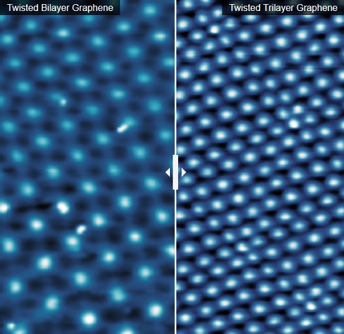 Spot the Difference in Magic Angles: With their scanning tunnel microscopes, the Pasupathy Lab can reach atomic-level resolution