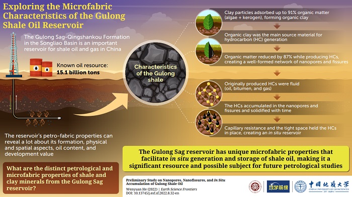 Preliminary study on nanopores, nanofissures, and in situ accumulation of Gulong shale oil