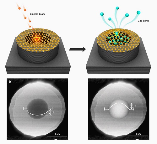 Precision sieving of gases through atomic pores in graphene