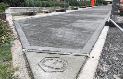 Concretene used outside at GEIC