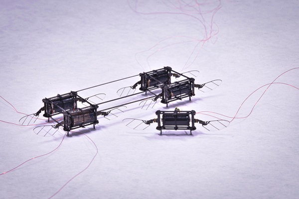 The artificial muscles vastly improve the robot’s payload and allow it to achieve best-in-class hovering performance.